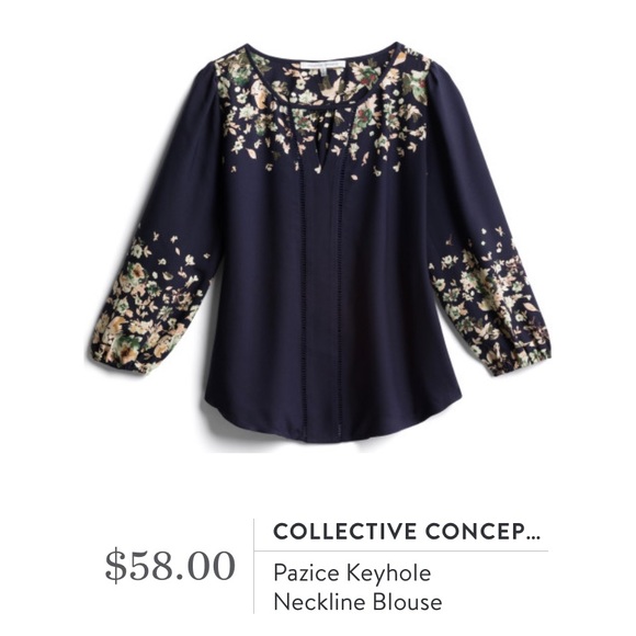 keyhole neckline blouse